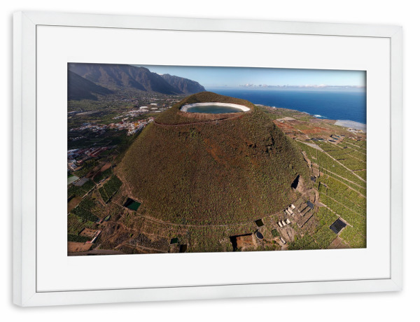 Poster mit Rahmen weiß "Teneriffa - Montana Taco; OstPano" artboxONE - Städte,Natur,Reise,Architektur,Reise / Strand und Meer