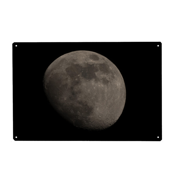 Holzbild "Der Erdmond" artboxONE - Galaxy - Erdmond,Mond,Luna,Astro,Astronomie,Weltall,Space,Moon,Galaxy,Weltraum