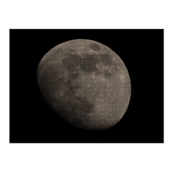 Puzzle Ravensburger "Der Erdmond" artboxONE - Galaxy - Erdmond,Mond,Luna,Astro,Astronomie,Weltall,Space,Moon,Galaxy,Weltraum - Bild erdmond