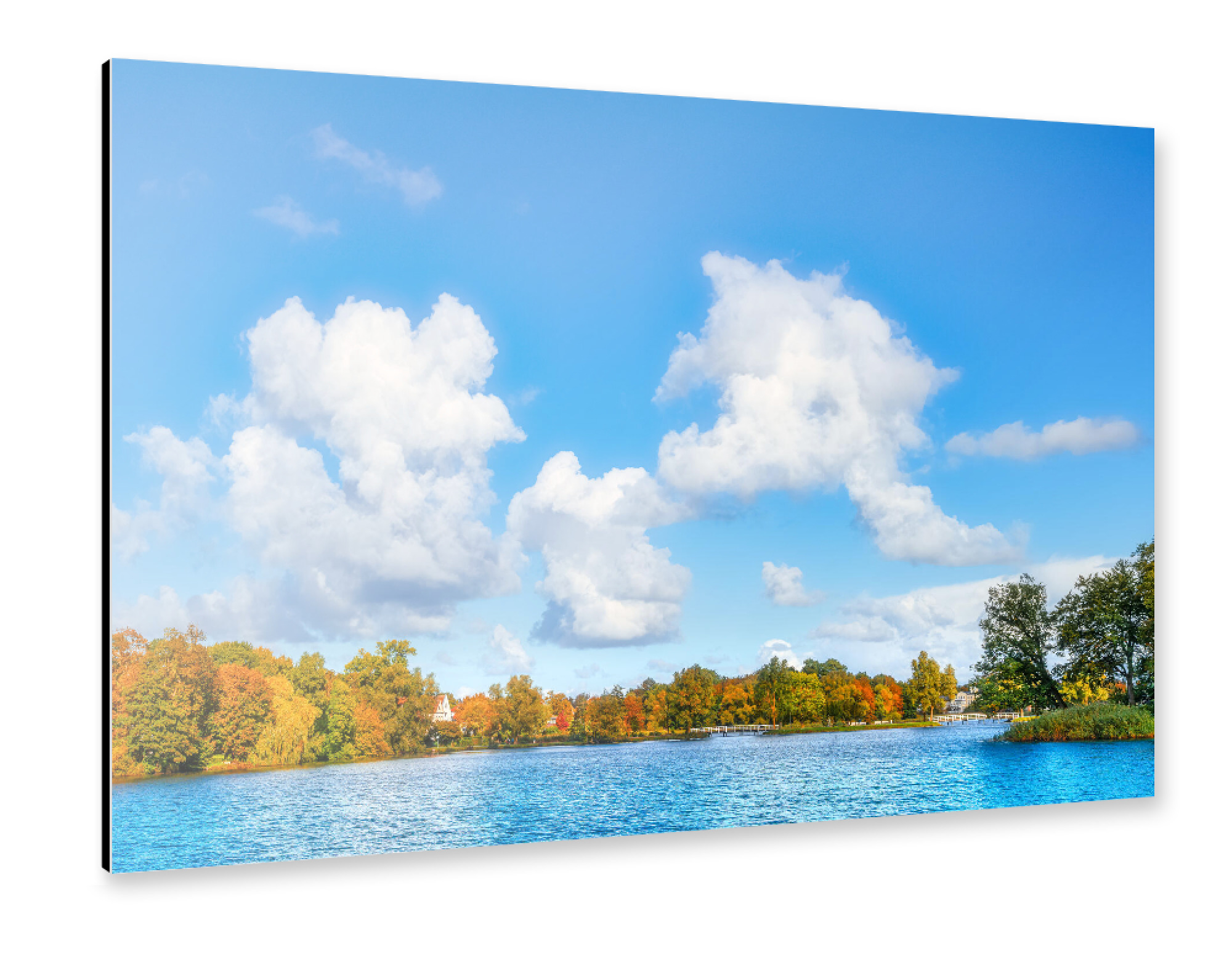 Alu-Dibond "Stralsund im Herbst" 75x50 cm artboxONE