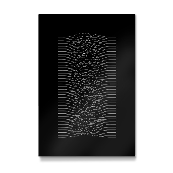 Galerie-Print "Black Mono Waveform" 30x20 cm artboxONE