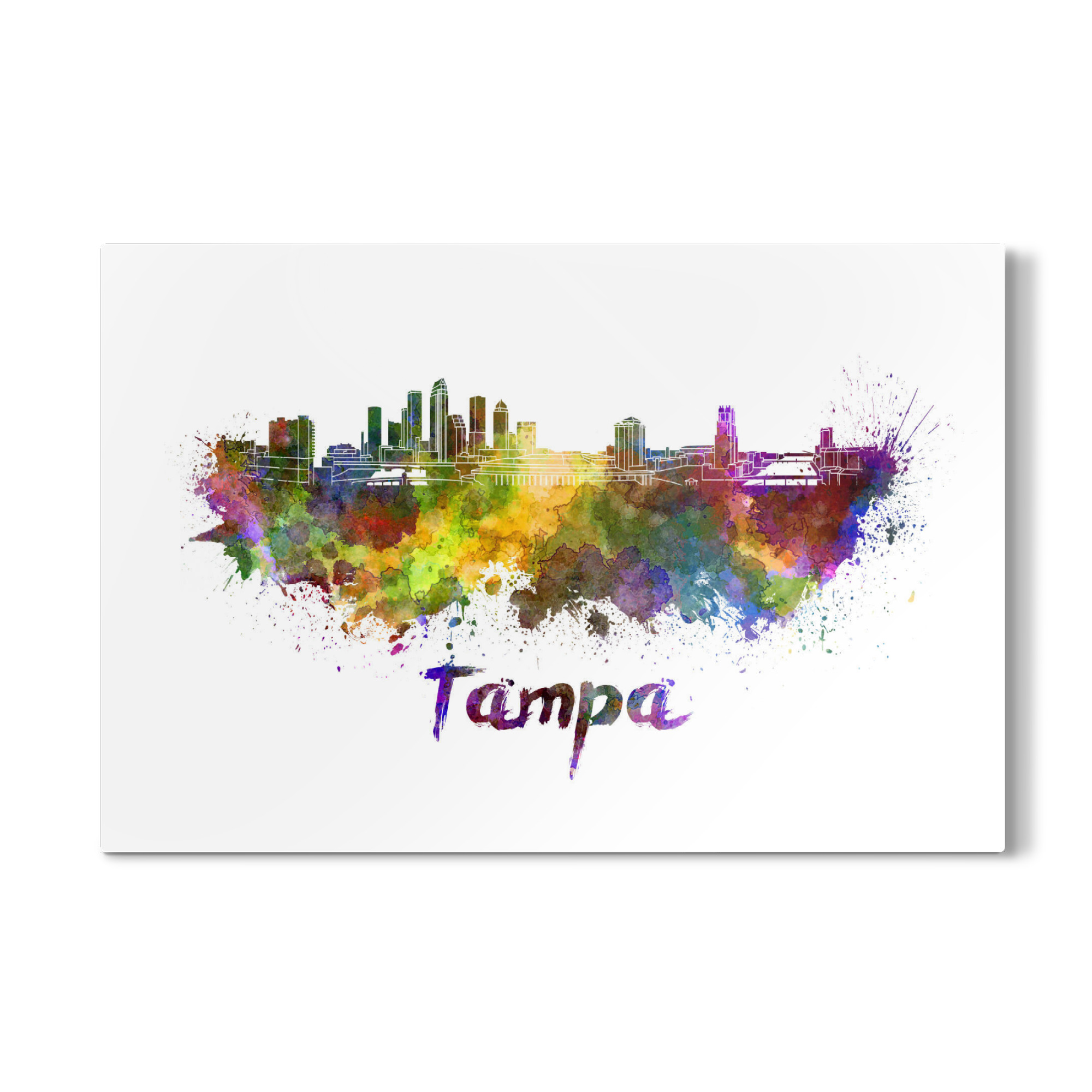Galerie-Print "TAMPA skyline in watercolor-x" 75x50 cm artboxONE