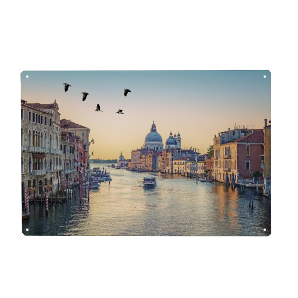 Holzbild "Flight Of Birds" artboxONE - Städte,Reise,Architektur,Städte / Venedig,Reise / Länder