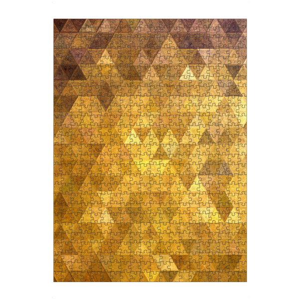 Puzzle Ravensburger "Mosaic yellow gold brown" artboxONE - Abstrakt,Geometrie