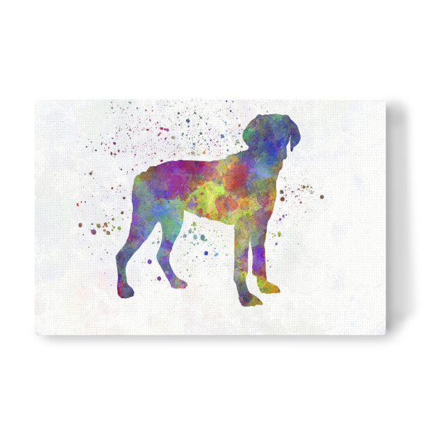Leinwandbild "Halden Hound in watercolor" artboxONE - Tiere,Abstrakt - Dog,Dogs,Pet,Animal,Mammal,Watercolor,Dog poster,Illustration,Abstract