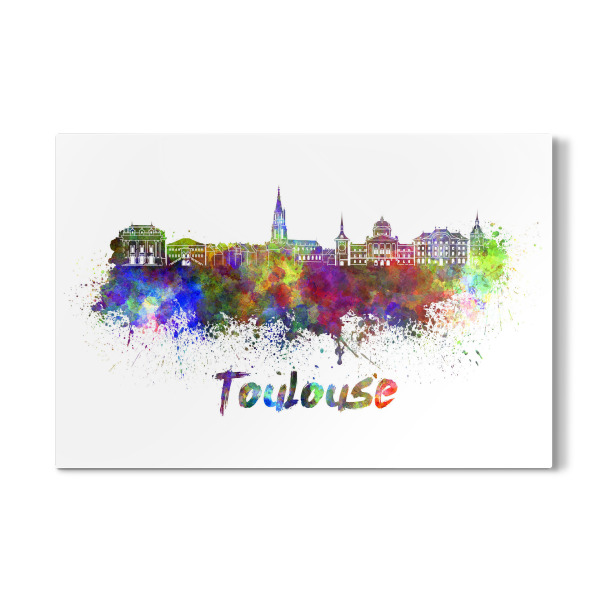 Galerie-Print "Toulouse skyline in watercolor-x" 30x20 cm artboxONE