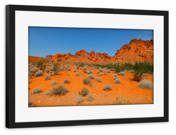 Poster mit Rahmen schwarz "Tal des Feuers in Nevada" artboxONE - Natur,Reise,Reise / Länder