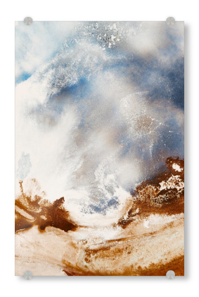 Acrylglasbild "Uninhabited" artboxONE - Natur,Abstrakt - Landschaft,Landscape,Alcoholink,Alkoholtinte,Abstract,Abstrakt,Art,Kunst,Malerei