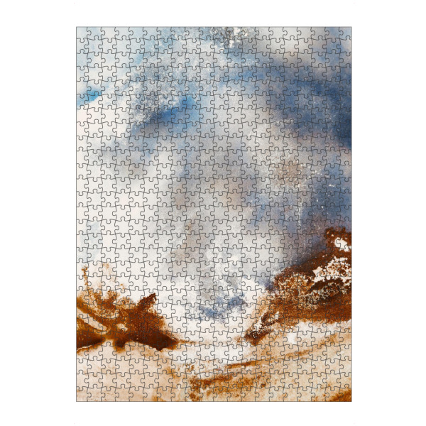 Puzzle Ravensburger "Uninhabited" artboxONE - Natur,Abstrakt - Landschaft,Landscape,Alcoholink,Alkoholtinte,Abstract,Abstrakt,Art,Kunst,Malerei