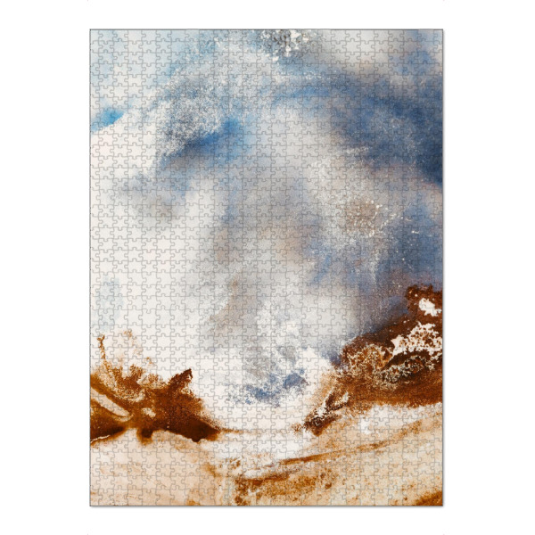 Puzzle Ravensburger "Uninhabited" artboxONE - Natur,Abstrakt - Landschaft,Landscape,Alcoholink,Alkoholtinte,Abstract,Abstrakt,Art,Kunst,Malerei