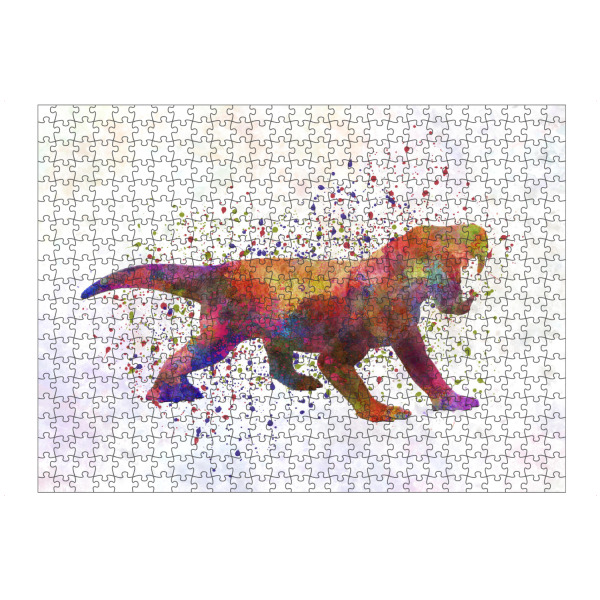 artboxONE Puzzle "Dinogorgon in watercolor" artboxONE - Tiere,Abstrakt