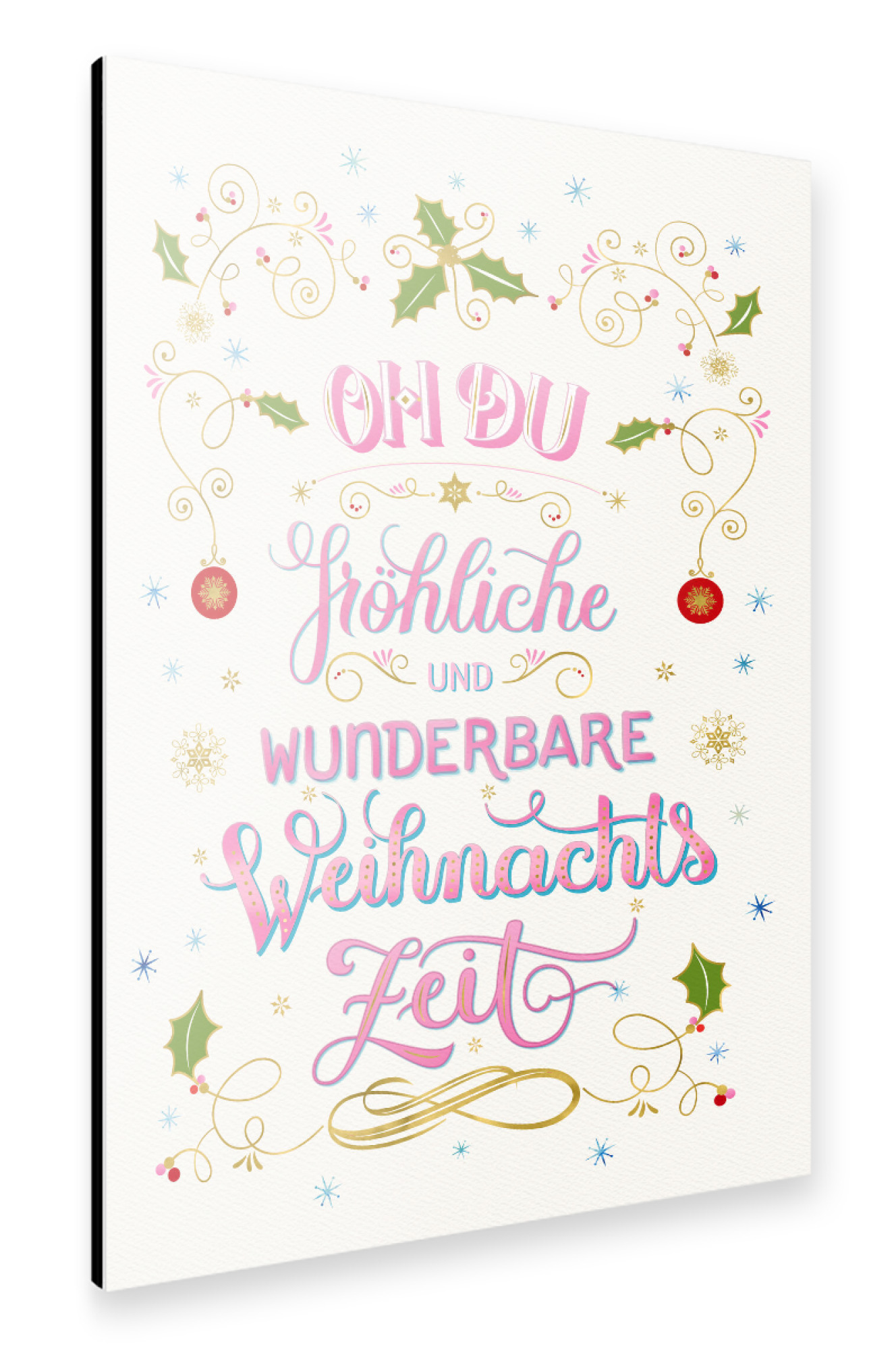 Alu-Dibond "Wunderbare Weihnachtszeit" 75x50 cm artboxONE