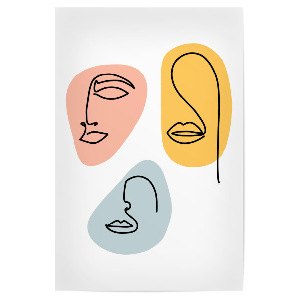 Poster 30x20 cm "Spring lines" artboxONE - Abstrakt,Menschen,Geometrie