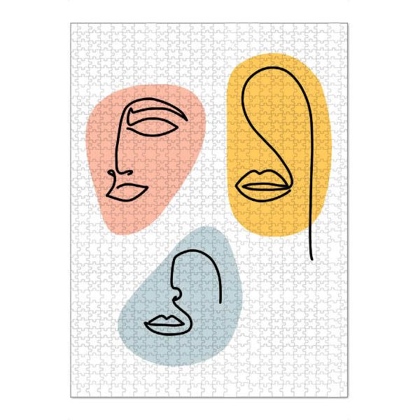 Puzzle Ravensburger "Spring lines" artboxONE - Abstrakt,Menschen,Geometrie