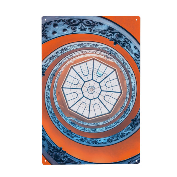 Holzbild "Spiral Skylight" artboxONE - Städte,Reise,Architektur,Reise / Länder,Städte / Rom