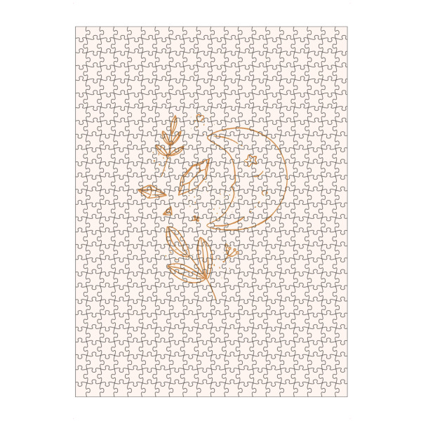 Puzzle Ravensburger "Floral art style icon moon" artboxONE - Natur,Abstrakt,Fiktion