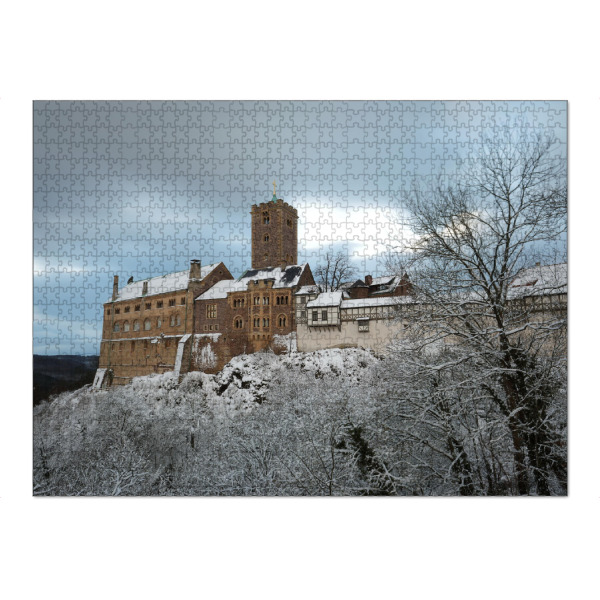 Puzzle Ravensburger "Wartburg im Winter" artboxONE - Architektur - Wartburg,Burg,Eisenach,Thüringen,Luther,Mittelalter,Deutschland,Schloss