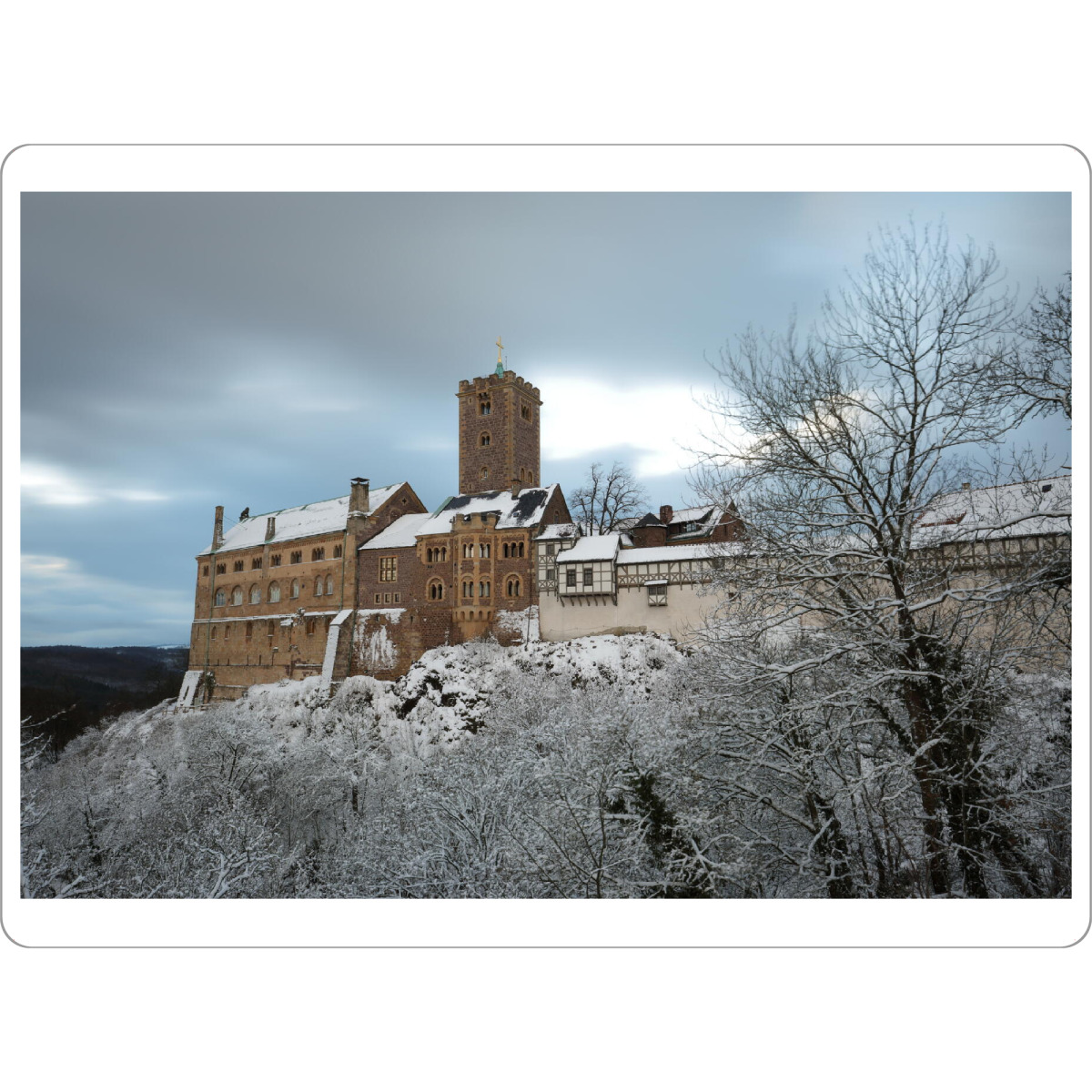 Tischset "Wartburg im Winter" artboxONE - Architektur - Wartburg,Burg,Eisenach,Thüringen,Luther,Mittelalter,Deutschland,Schloss - Bild wartburg