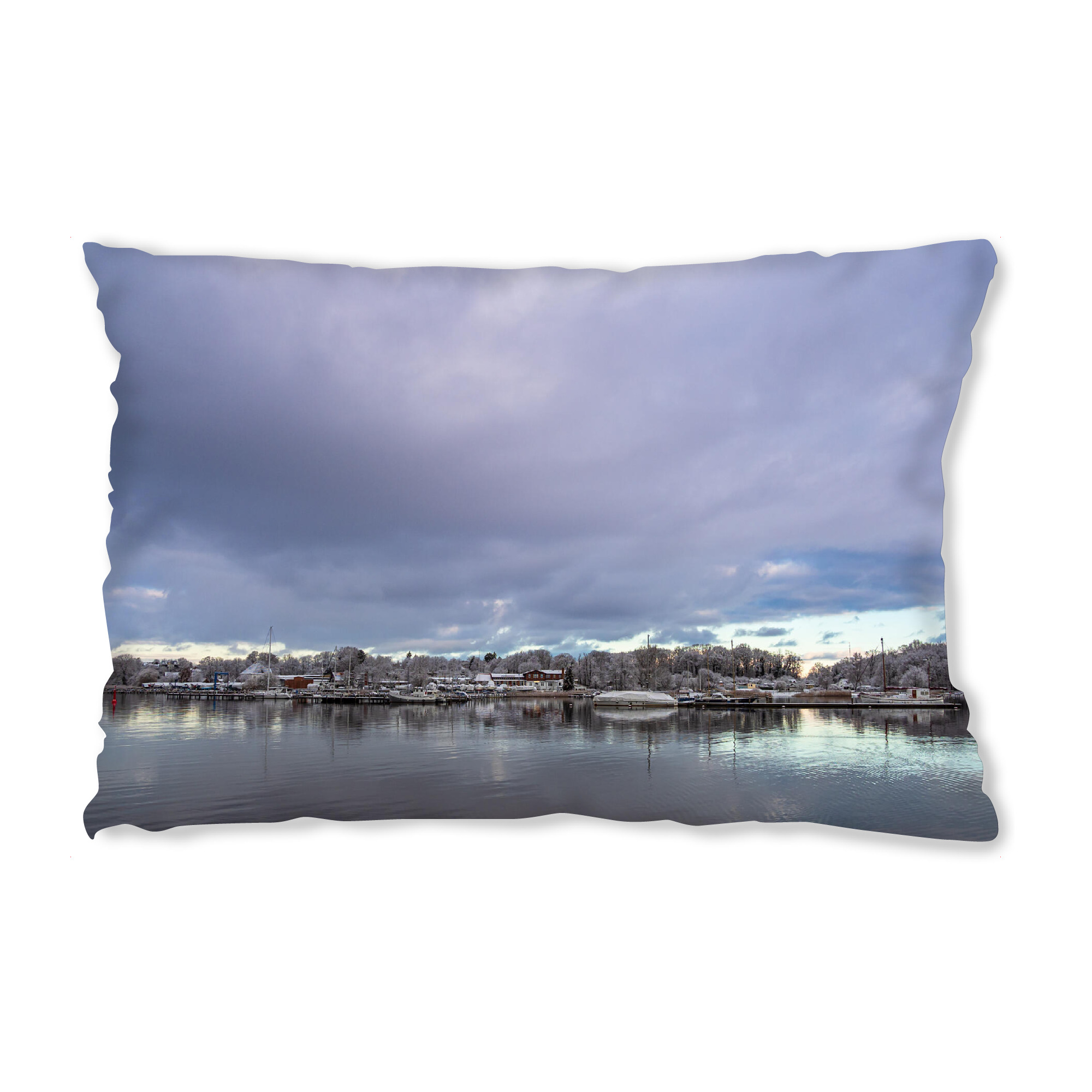 Design-Kissen "Warnow, Bäume und Wolken" artboxONE - Natur,Reise,Architektur,Städte / Weitere