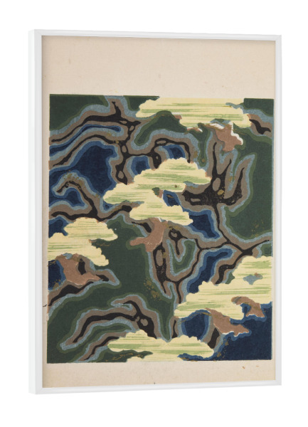 Poster mit weißem Rahmen "Kamisaka Sekka - Japanese Forest" artboxONE - Natur,Floral