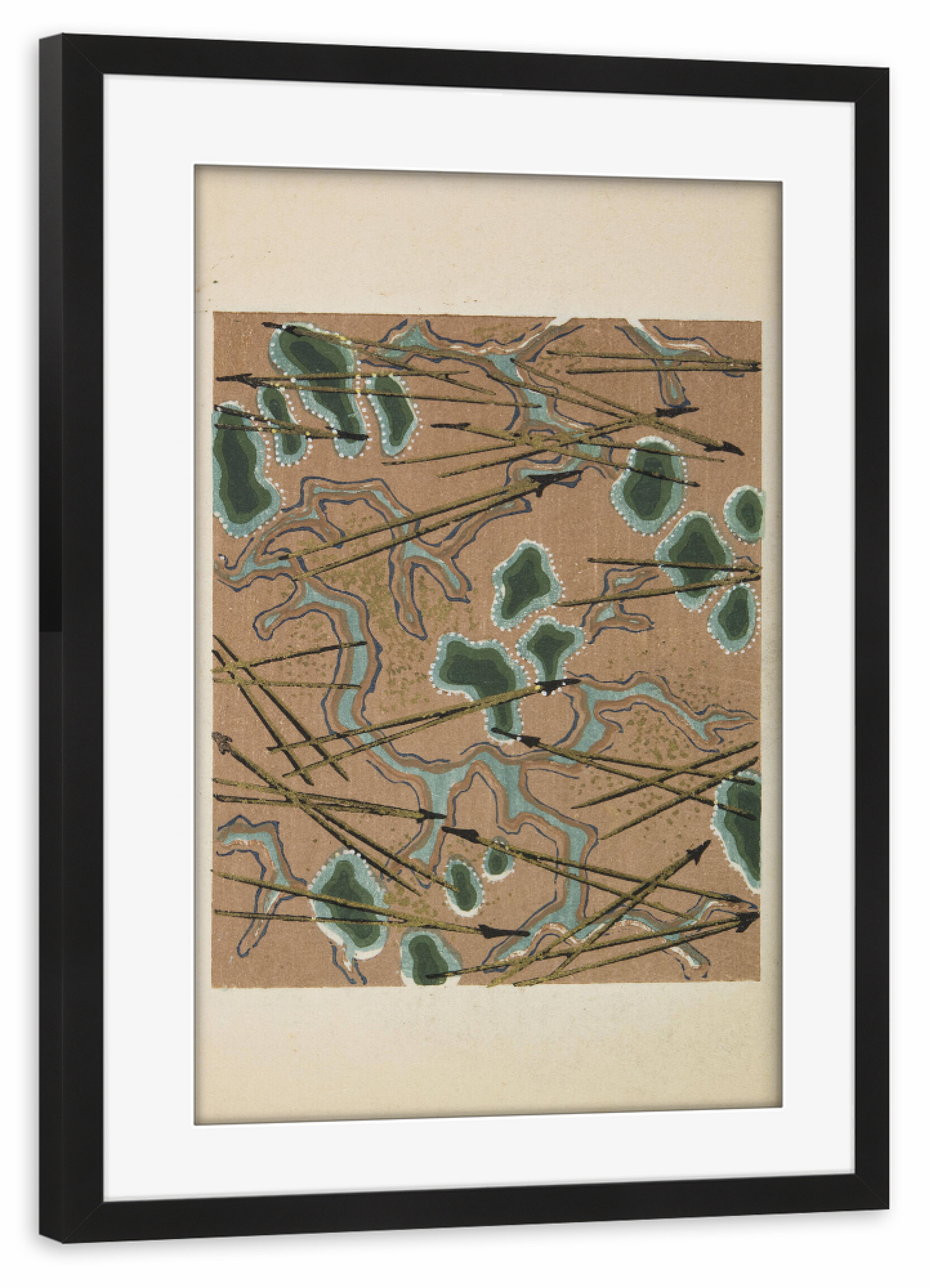 Poster mit Rahmen schwarz "Kamisaka Sekka" artboxONE - Natur,Floral