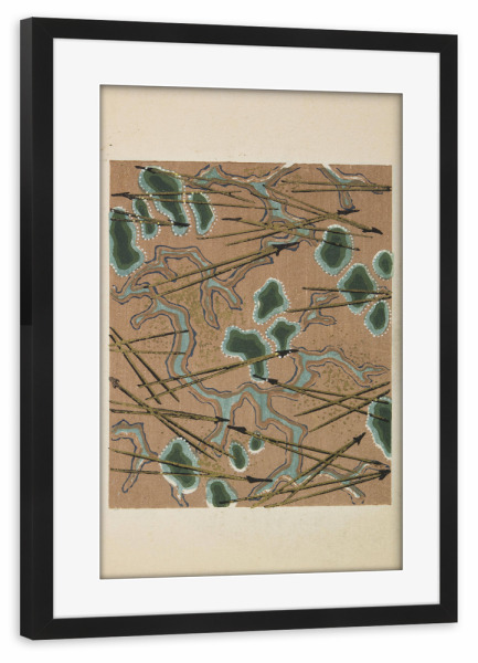 Poster mit Rahmen schwarz "Kamisaka Sekka" artboxONE - Natur,Floral