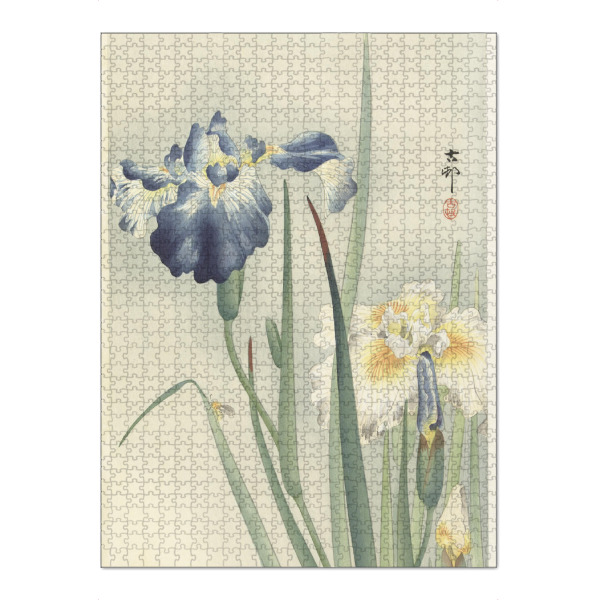 Puzzle Ravensburger "Irise" artboxONE - Natur,Floral - Ohara,Koson,Kunst,Malerei,Gemälde,Floral,Natur,Blumen,Blüten - Bild ohara