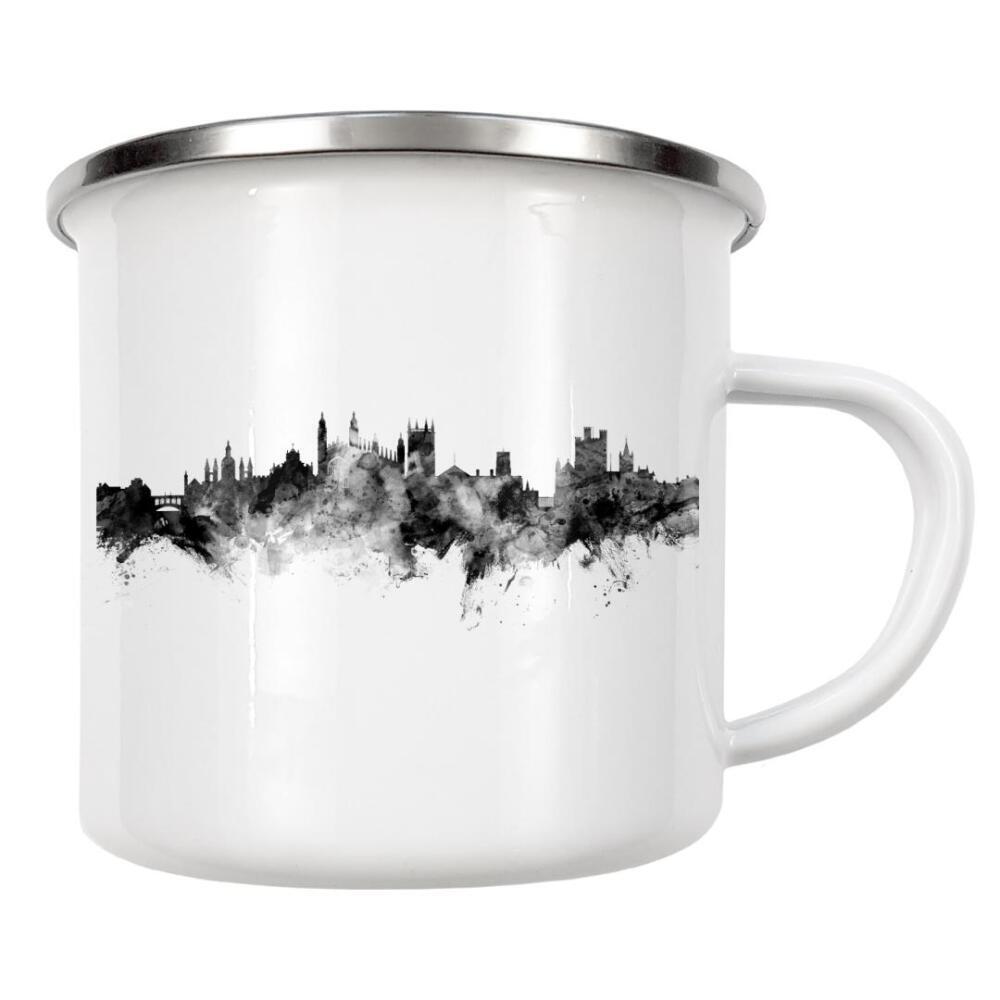 Emaille Tasse "Cambridge England" artboxONE - Städte,Reise,Schwarzweiß,Architektur
