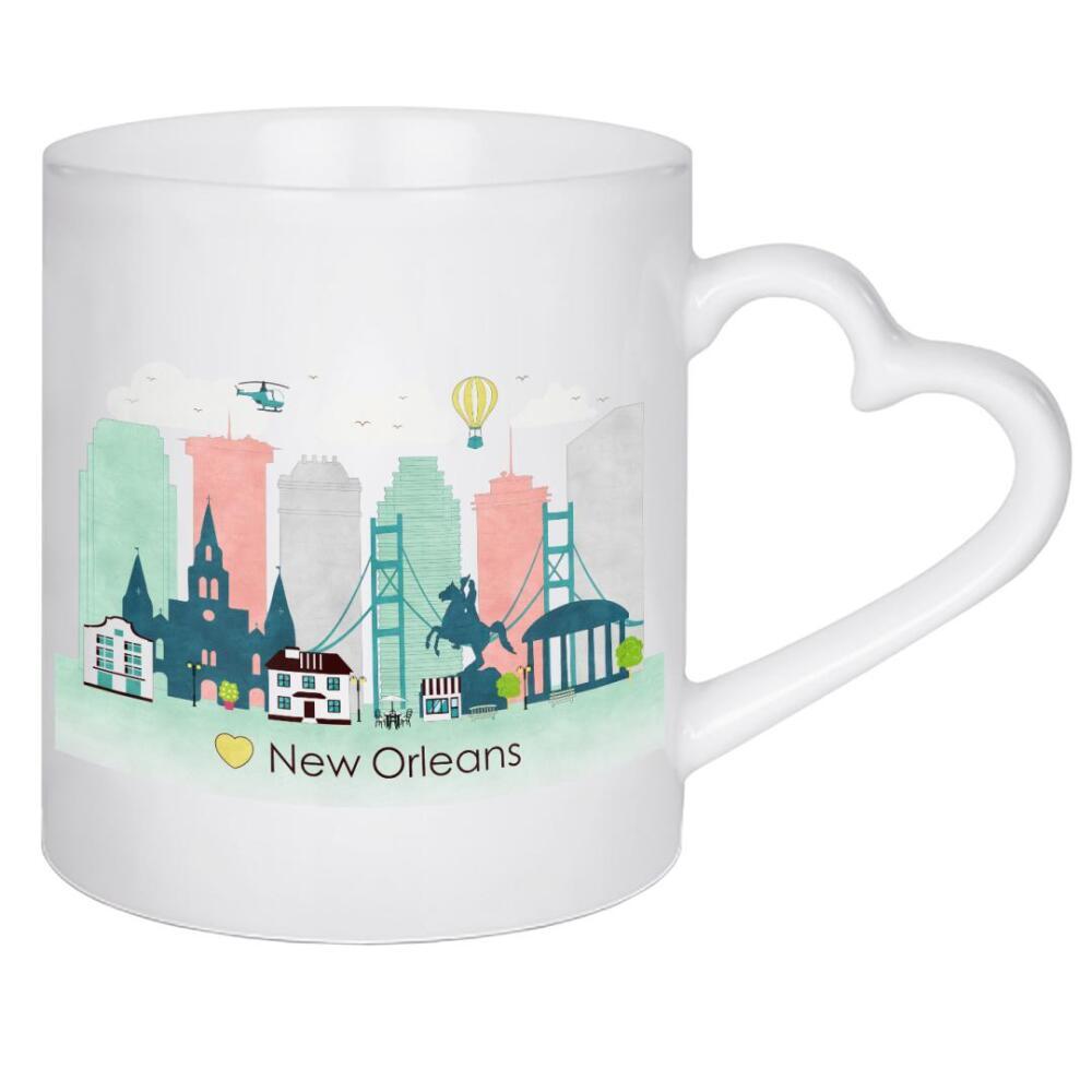 Herztasse "New Orleans Skyline" artboxONE - Reise,Reise / Länder,Städte / Weitere