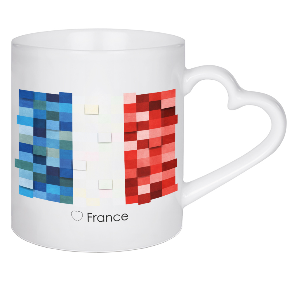 Herztasse "France Flag" artboxONE - Reise,Reise / Länder