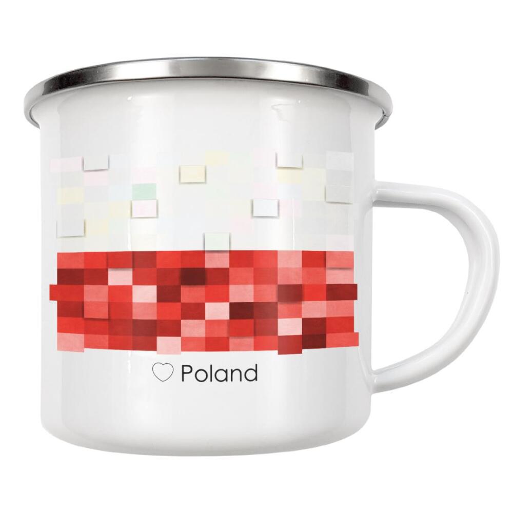 Emaille Tasse "Poland Flag" artboxONE - Reise,Reise / Länder