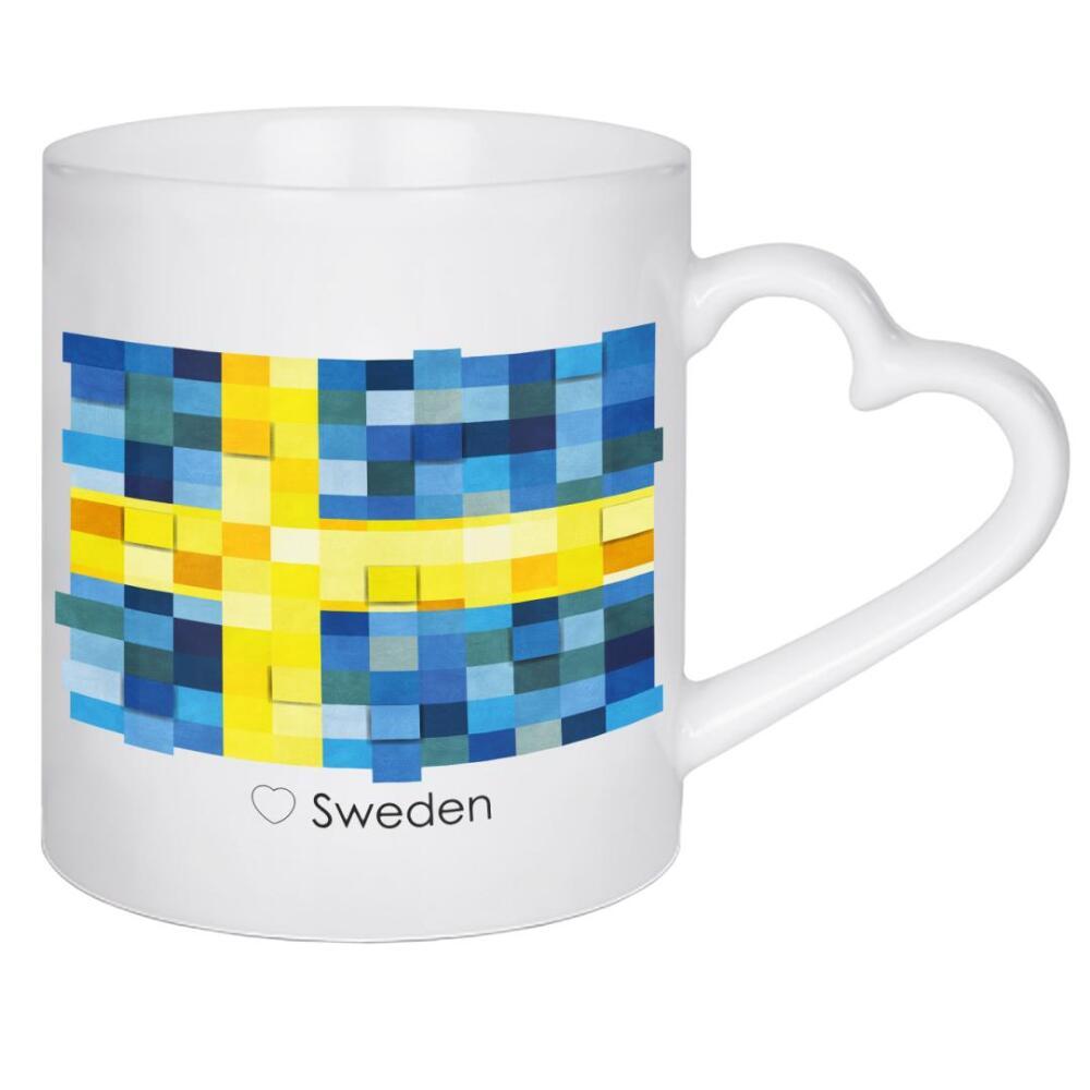 Herztasse "Sweden Flag" artboxONE - Reise,Reise / Länder