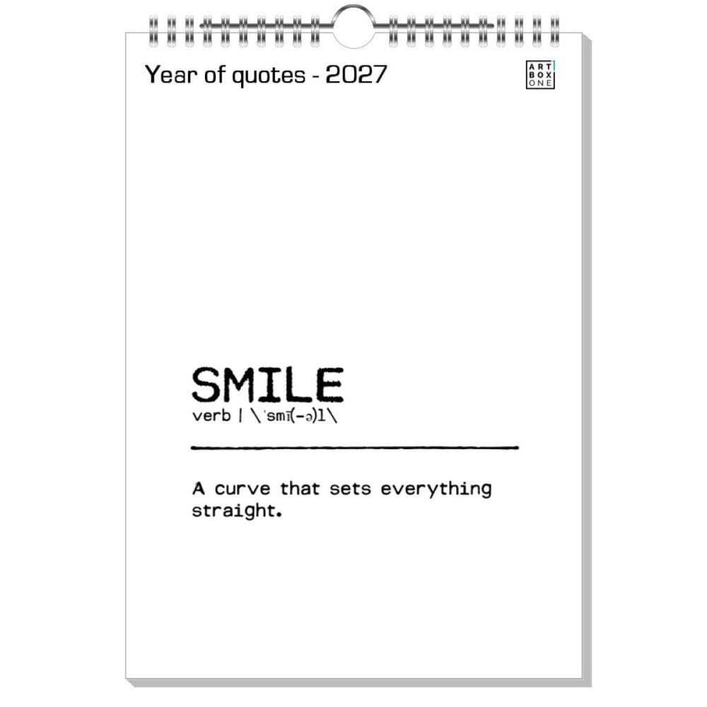 artboxONE Wandkalender A4 2025 Year of quotes Definitionen