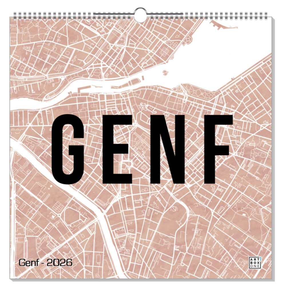 artboxONE Wandkalender Quadratisch XXL 2023 Genf Genf