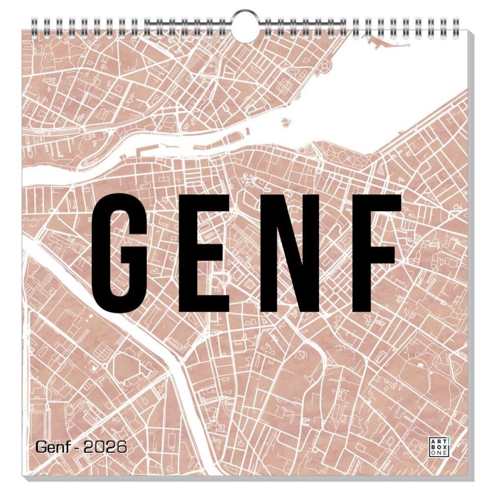 artboxONE Wandkalender Quadratisch 2023 Genf Genf