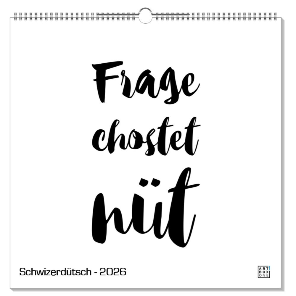 artboxONE Wandkalender Quadratisch XXL 2023 Schwizerdütsch Schweiz