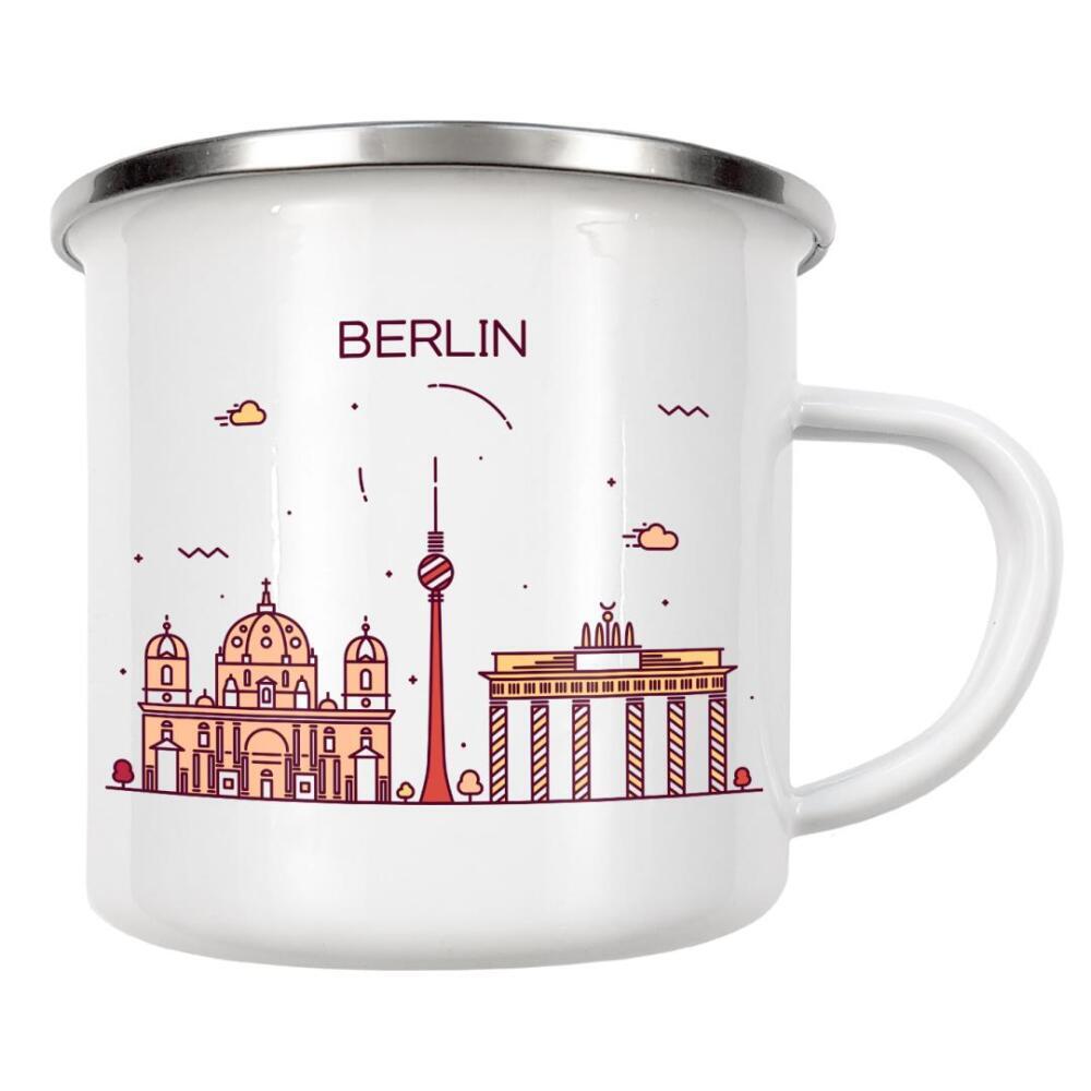 Emaille Tasse "Berlin 10" artboxONE - Städte,Städte / Berlin,Architektur