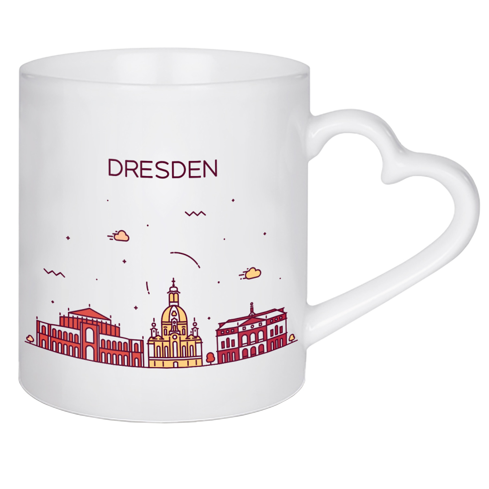 Herztasse "Dresden" artboxONE - Städte,Architektur,Städte / Dresden