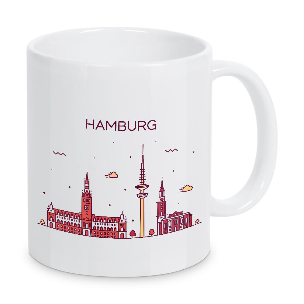 Tasse "Hamburg 7" artboxONE - Städte,Städte / Hamburg,Architektur