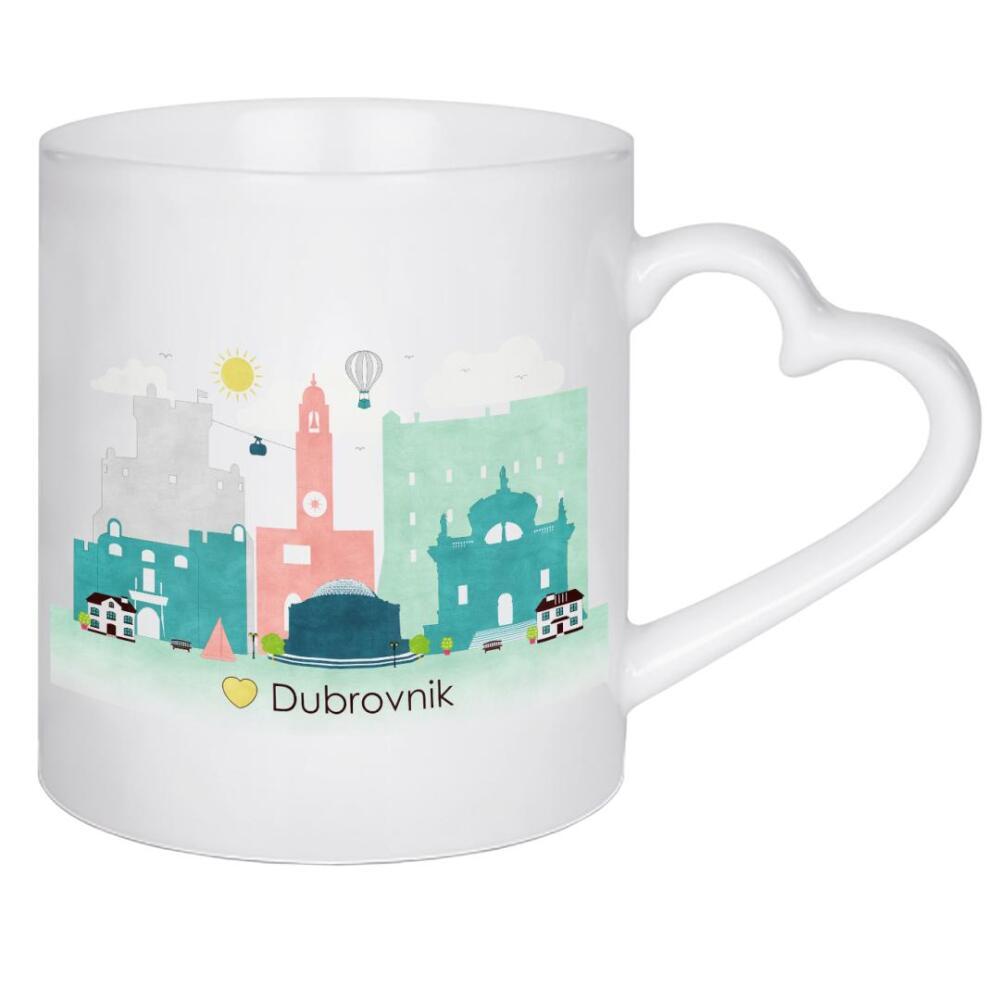 Herztasse "Dubrovnik Skyline 01" artboxONE - Reise / Länder,Städte / Weitere