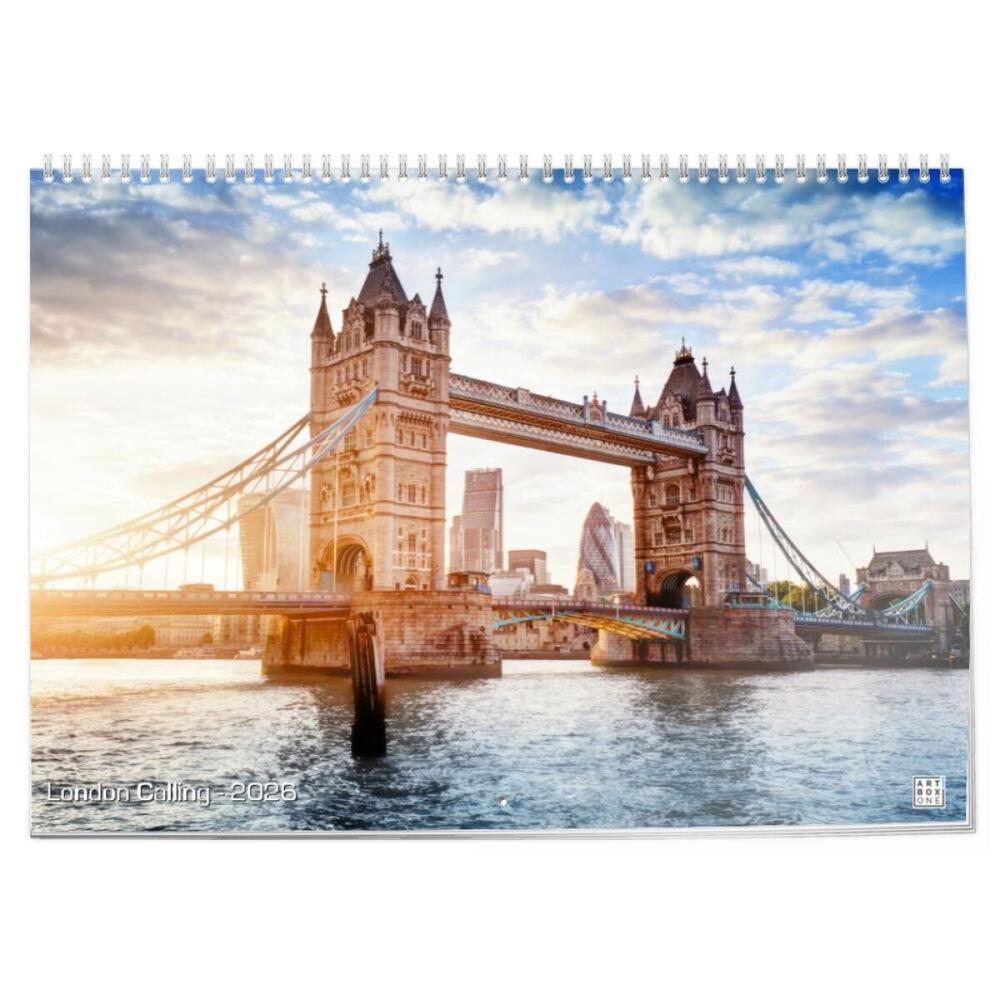 artboxONE Klappkalender A3 2025 London Calling London