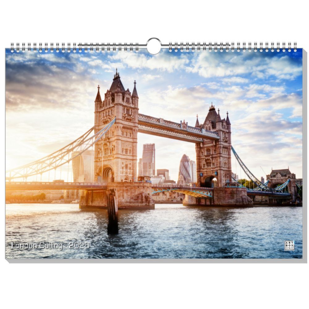 artboxONE Wandkalender A3 2025 London Calling London