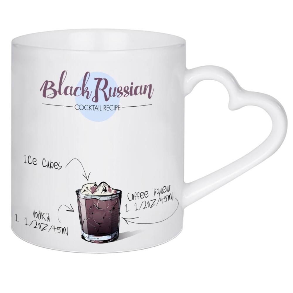 Herztasse "Cocktail Black Russian" artboxONE - Essen & Trinken,Essen & Trinken / Alkohol,Festivals
