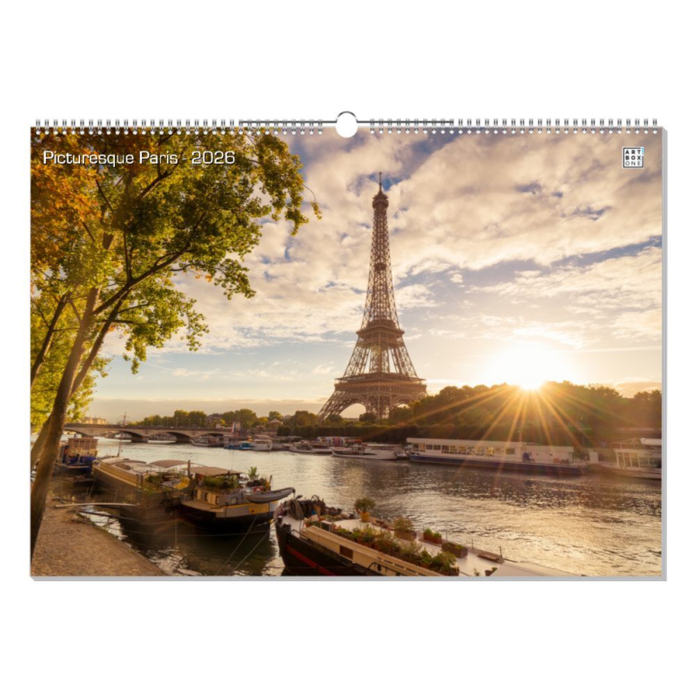 artboxONE Wandkalender A2 2026 Picturesque Paris Paris