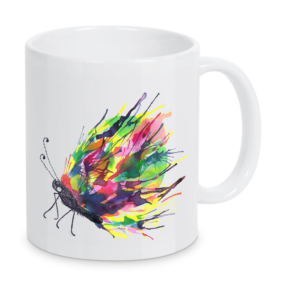 Tasse "Colorful Peacock" artboxONE - Tiere - Tiere,Pfau,Vögel,Aquarell,Niedlich,Lustig,Cool,Pfau,Bunt,Abstrakt