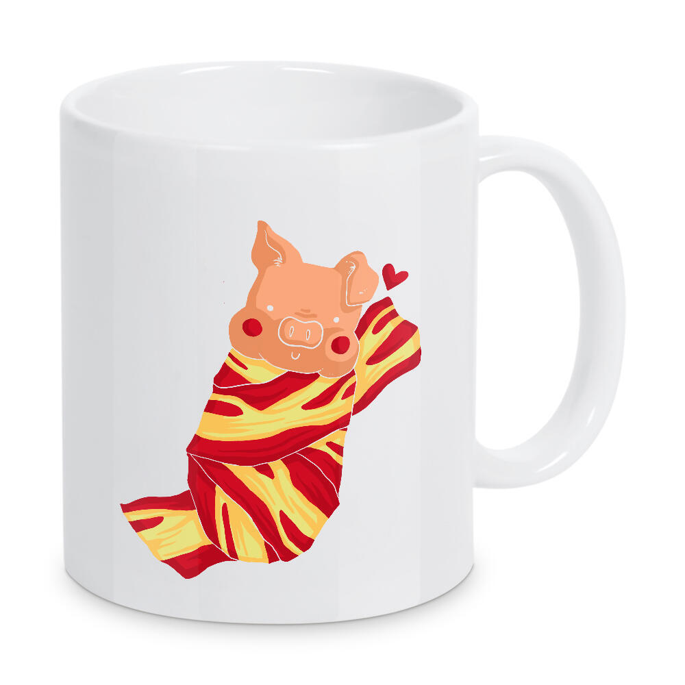Tasse "Comfie" artboxONE - Tiere - Comfie,Speck,Tiere,Niedlich,Lustig,Cool,Schwein,Schweinchen,Cerdito