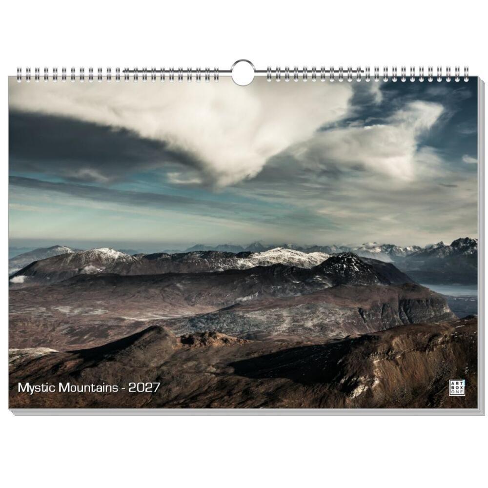 artboxONE Wandkalender A3 2026 Mystic Mountains Berge