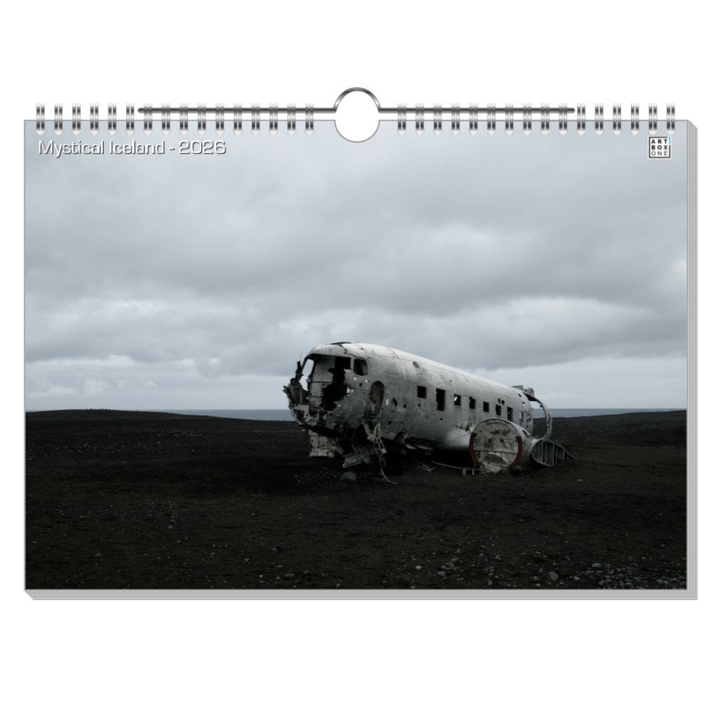 artboxONE Wandkalender A4 2025 Mystical Iceland Island