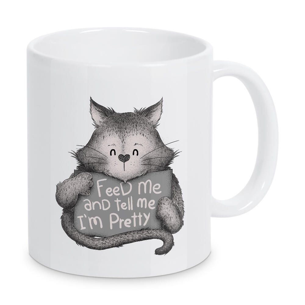 Tasse "Feed Me And Tell Me I'm Pretty Cat" artboxONE - Tiere