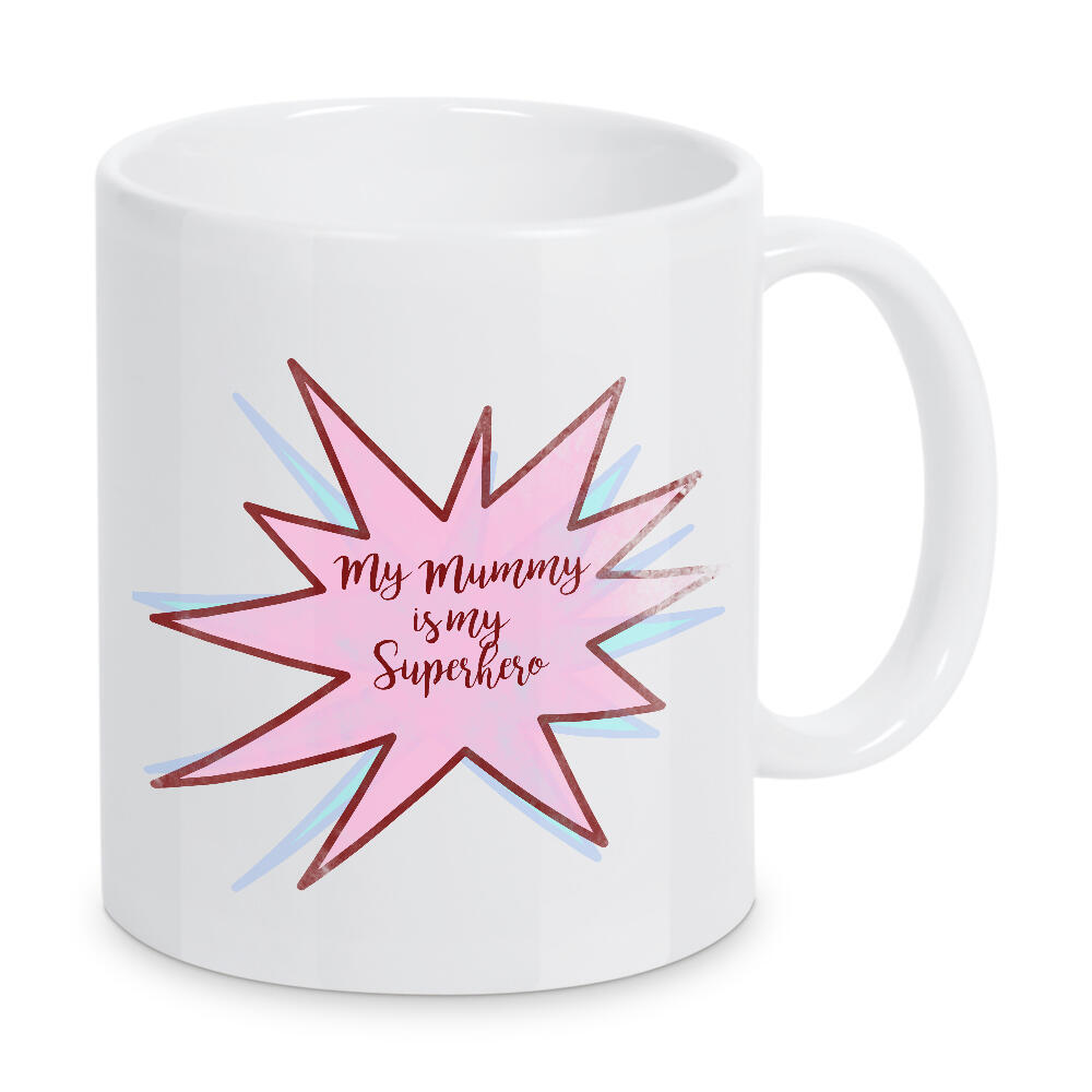 Tasse "Superhero Mum" artboxONE - Typografie - Muttertag,Murmeln,Mama,Liebe,Beste,Liebeserklärung,Liebe,Beste murmeln,Superheld